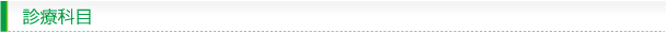 診療科目